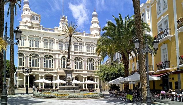 De hoofstad Las Palmas de Gran Canaria