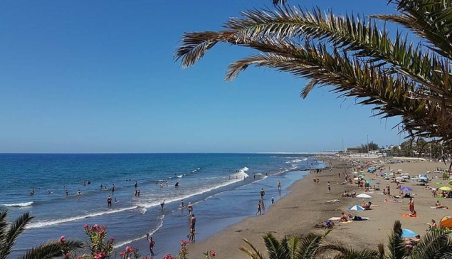 Playa de San Agustin is een populaire toeristische bestemming