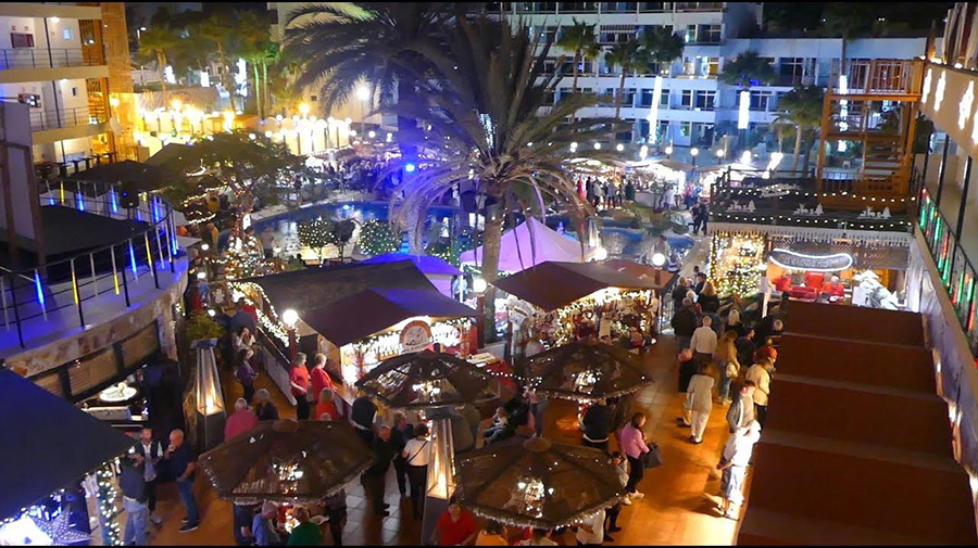 Kerstmarkt bij hotel Maritim Playa del Inglés