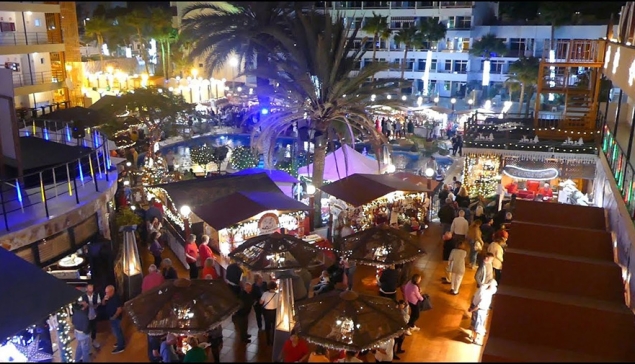 Kerstmarkt bij hotel Maritim Playa del Inglés