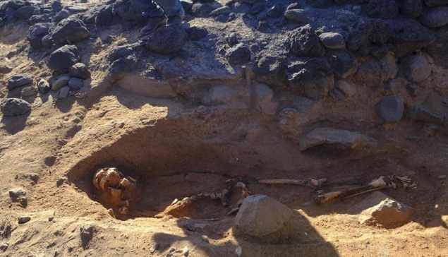 Verrassende skeletvondst op de archeologische vindplaats La Guancha in Gáldar