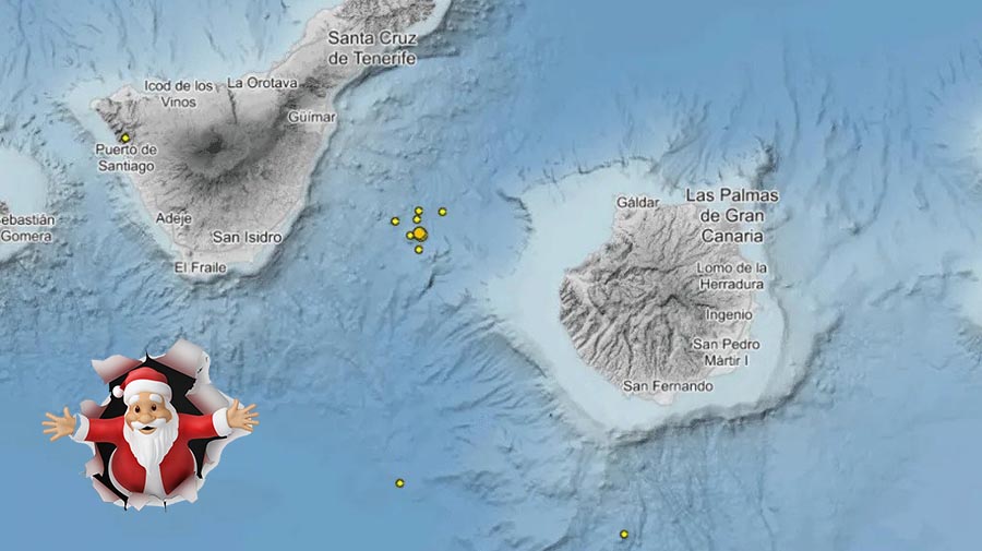 Meerdere aardbevingen tussen Tenerife en Gran Canaria