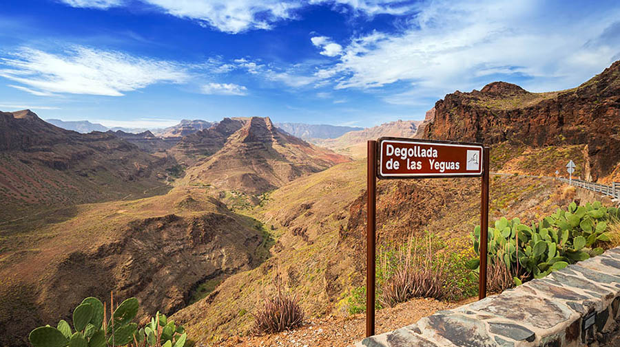 Mirador Degollada De La Yeguas met een mooi panoramisch uitzicht