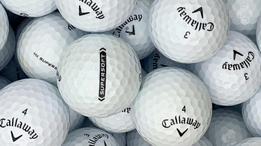 Aanbieding: Gebruikte golfballen 2 stuks voor 1,00 euro