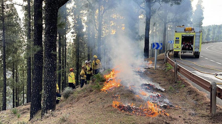 NEE, er is momenteel geen bosbrand op Gran Canaria, ook al ziet het er zo uit!