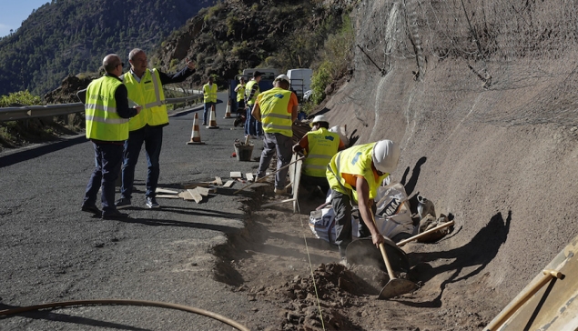 456.000 euro voor reparatie en verbreding van de GC-60 in Tejeda