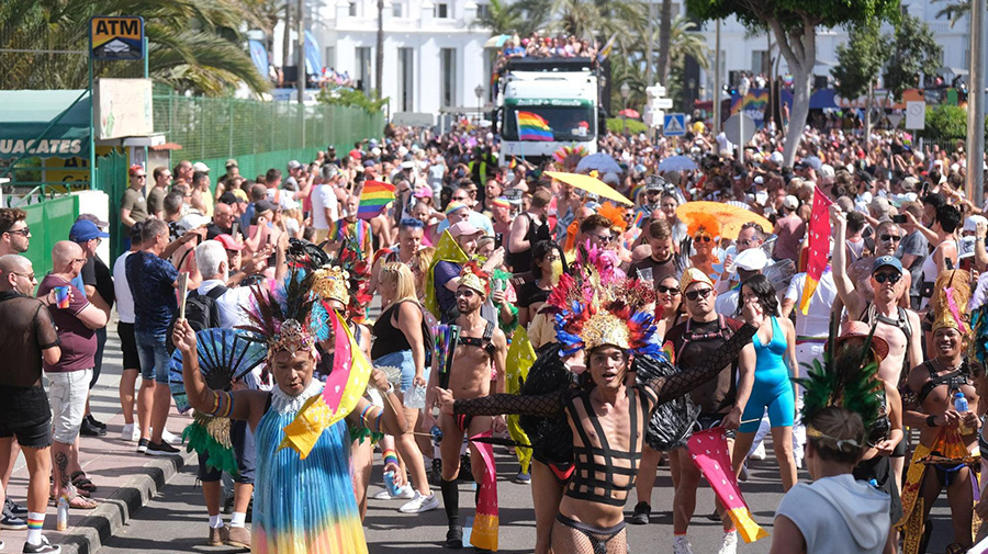 De Gaypride Parade van Maspalomas 2024 trok ongeveer 95.000 bezoekers