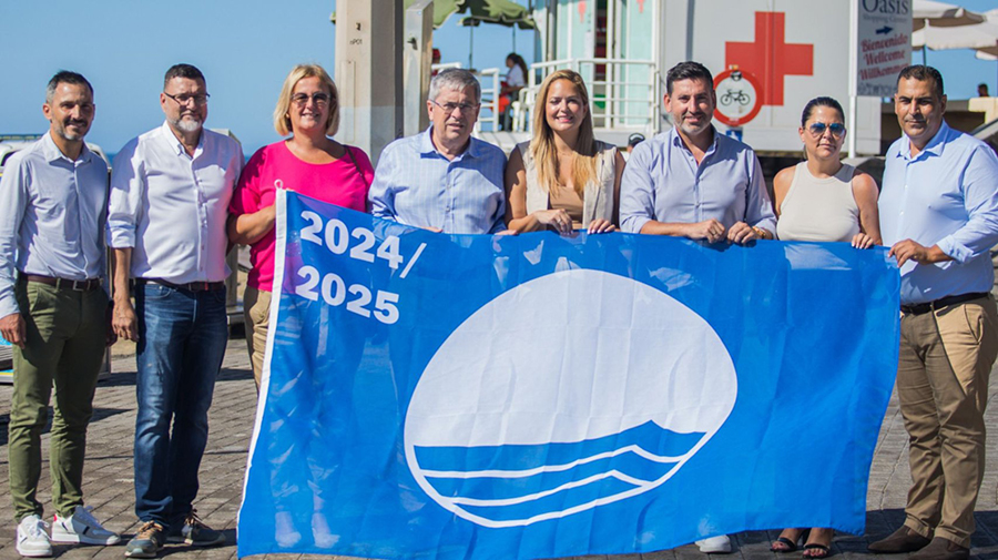 Blauwe Vlaggen certificeren de hoge kwaliteit van de stranden van Maspalomas Costa Canaria