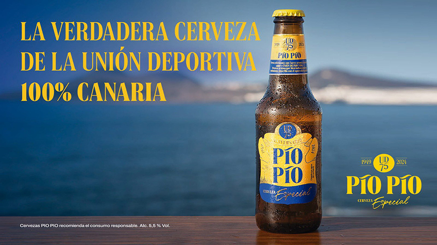 Het nieuwe PIO PIO-bier van UD Las Palmas is nu verkrijgbaar