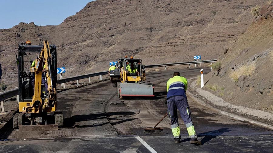 De aanbesteding voor het onderhoud van de wegen in het centrum en noorden van Gran Canaria bijna rond