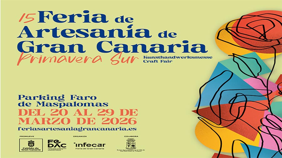 De ambachtsbeurs Gran Canaria Primavera Sur vindt voor de 15e keer plaats in Maspalomas