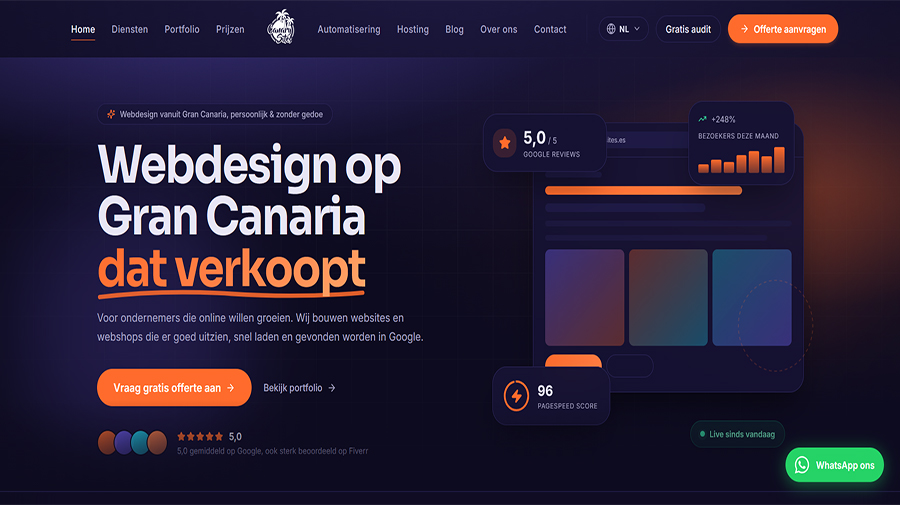 CanarySites - Websites vanuit Gran Canaria