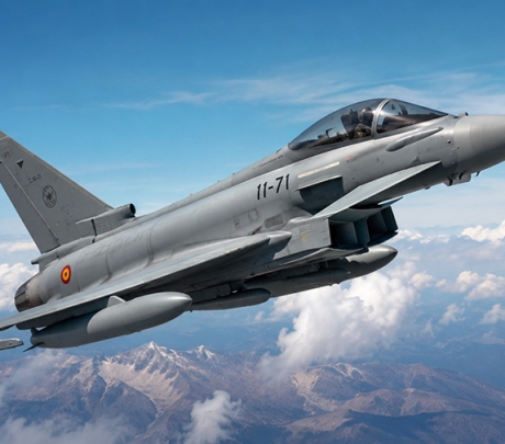 Eerste Eurofighter-gevechtsvliegtuig arriveerde afgelopen maand op Gran Canaria