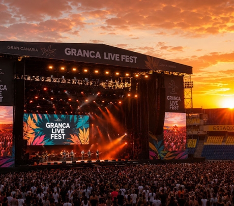 Granca Live Fest 2026 van 2 t/m 5 juli in het Estadio de Gran Canaria
