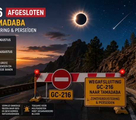 Verkeersafsluitingen Gran Canaria op 12 augustus vanwege de eclips