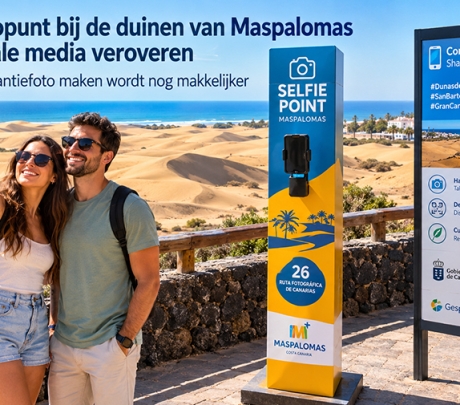 Nieuw fotopunt bij de duinen van Maspalomas moet sociale media veroveren