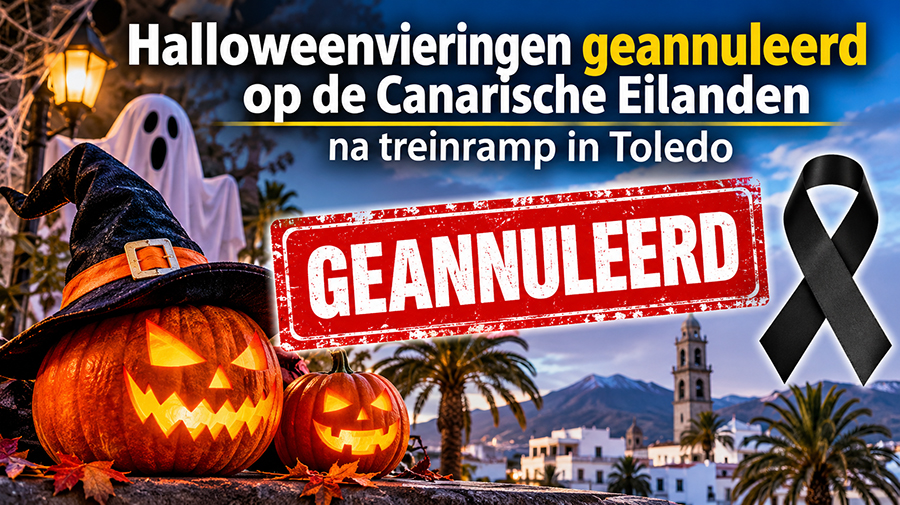 Halloweenvieringen geannuleerd op de Canarische Eilanden na treinramp in Toledo