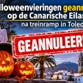 Halloweenvieringen geannuleerd op de Canarische Eilanden na treinramp in Toledo